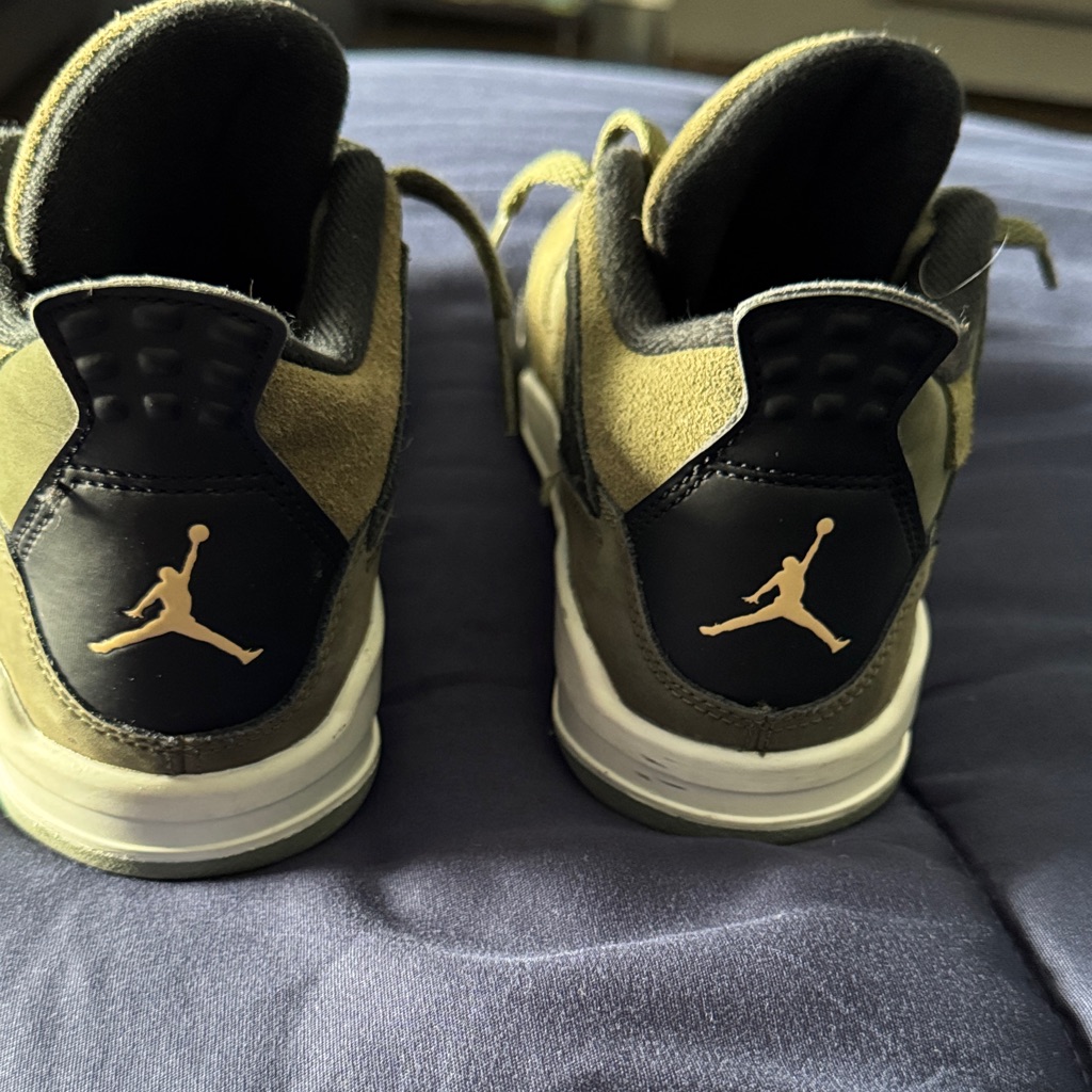 Jordan Men's Olive And Black Sneakers